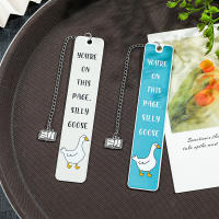 Marcapáginas De Acero Inoxidable Con Diseño De Pato Metálico Regalo Cálido Para Lectura Ideal Para Amigos Y Familiares - details 7