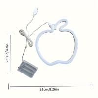 Luces Neón LED De Apple Para Pared Alimentadas Por USB/batería Decorativas Para Navidad Fiestas Bares Y Hogares Lámpara Moderna Sin Regulación De Brillo - details 2