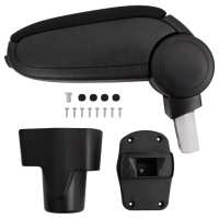 vidaXL Reposabrazos para coche ABS negro Adecuado para Lada largus (2012-2018),  Hyundai accent (2006-2009),  Citroen c-quatre (2009)/citroen c4 y mas - details 9