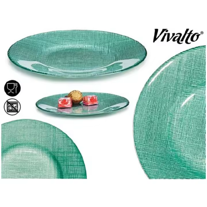 Vajillas Y Platos Arte Regal Plato Vidrio - 1
