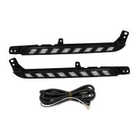 Set De Luces Diurnas LED Para Toyota Hilux Revo 2020-2021 Amarillo Y Blanco Faros Con Señal De Giro Accesorios De Coche 12V - details 0