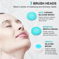 BIT Cepillo De Limpieza Facial, Cepillo De Limpieza Profunda De Poros Exfoliante Facial, Cepillo De Lavado Facial De Silicona De Doble Cara Y Cerdas Suaves, exfoliante Facial Para El Cuidado De La Cuero-Black Friday-Gift de Navidad - details 0