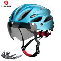 Casco De Bicicleta X-TIGER Para Adultos Con Luz Trasera LED Modo Doble Gafas Ajuste 58-62cm Ligero Y Transpirable Para Ciclismo - details 22