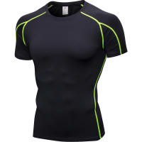 Camiseta Deportiva De Hombre Para Correr Y Fitness Secado Rápido Cuello Redondo Elasticidad Musculación Entrenamiento Deportivo - details 12