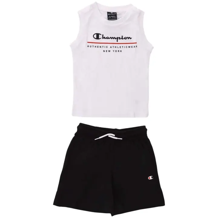 Conjunto marca Champion modelo 306701-Ww001 para junior en color blanco - 1