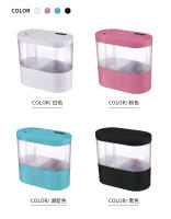 Acuario De Mesa Mini USB Con Bomba De Agua LED Y Filtro Autocirculación Y Tanque Para Golondrinas Material Plástico - details 8