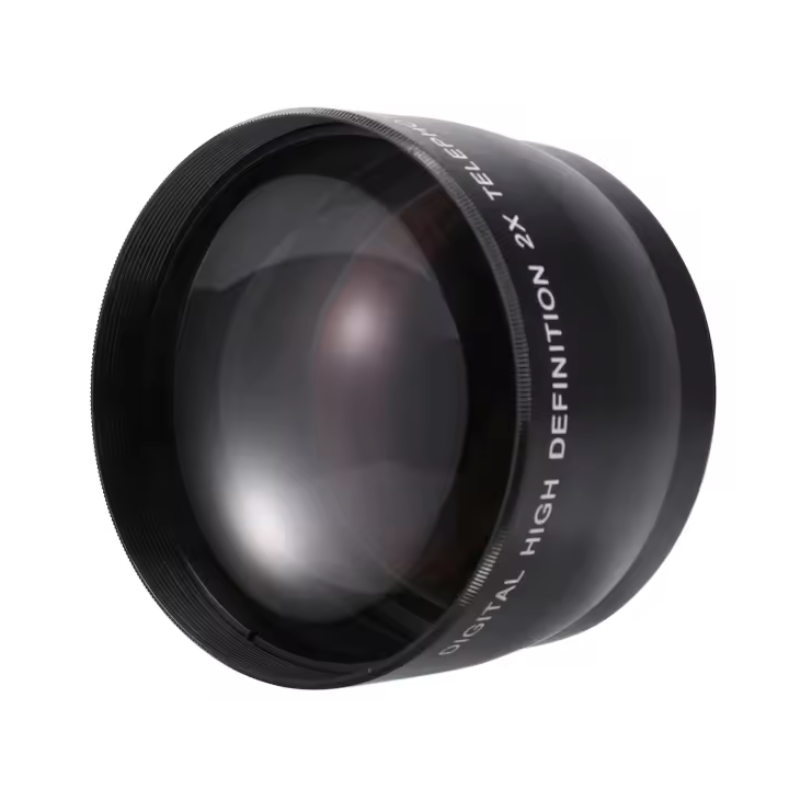 Lente teleobjetivo profesional, lente de 58mm 2.0X para Canon 5D/6D/60D/ 350D / 400D / 450D / 500D / 1000D / 550D/600D, 18-55MM - 1
