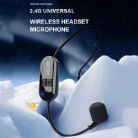 Kit De Micrófono Inalámbrico 2.4G Con Auricular Para Amplificador De Voz Y Altavoz Estudio Profesional De Conferencia Y Escenario - details 10