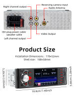 BQCC Jugador De Vehículo MP5 Con Pantalla HD IPS De 4.1 Pulgadas Control Por Bluetooth Función De Radio FM USB AUX Luz Colorida Hands-Free Para Coche - details 13