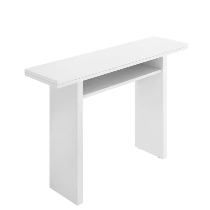 Mesa Consola Extensible Dekit TALY Blanco 77x111x33-66 Cm - Mueble Versátil - 1