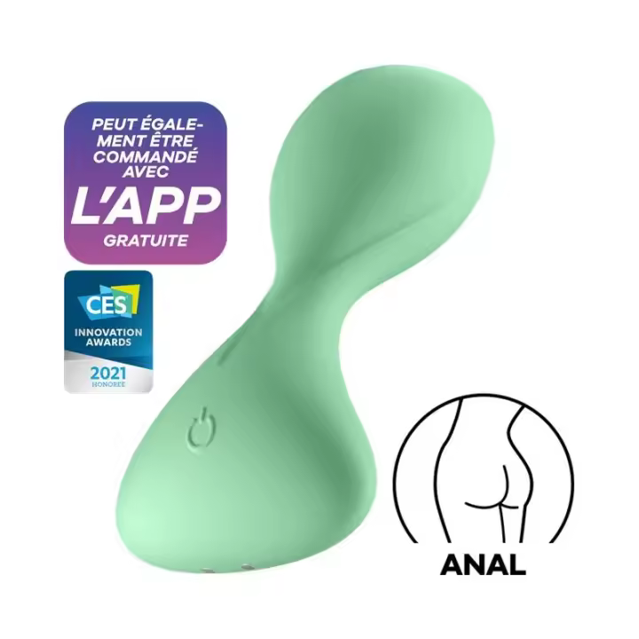 Trendsetter Plug Anal con Vibración y APP Verde Claro - 1