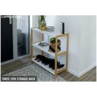 STARLEY-Estanteria de bambú 3 niveles,Estantería Multiusos con Baldas,Organizador para Entrada, Pasillo, Baño 70x35x76.2cm - details 5