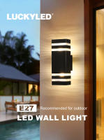 LUCKYLED Luz De Pared Decorativa LED E27 Impermeable Para Exteriores Luz De Entrada Para Escaleras Externas Y Hogar Material Plástico - details 0