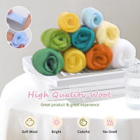 RUOPOTY Kit De Punto De Tela De Lana Felpa Pintura Del Cielo Estrellado Jardín Para Principiantes Con Parches Bordados Set De Manualidades DIY - details 5