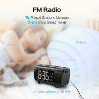 Reloj De Alarma Con Proyección De Radio Digital Para Dormitorio Monitor De Temperatura 4 Niveles De Dimmer 12/24H Reloj De Mesa Silencioso - details 3