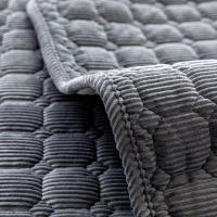 Cubierta De Sofá Universal De Peluche Gruesa Antideslizante Para Sala De Estar Decorativa Tela De Silla De Piso De Poliéster 100% Estilo Sólido - details 7