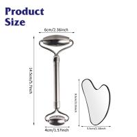 Juego De Herramientas De Rostro Y Cuerpo En Acero Inoxidable 304 Gua Sha Facial Duradero Para Tratamiento Lymphático Y Alivio Del Tensión Facial - details 4