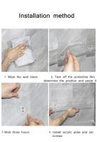 Estante De Almacenamiento Acrílico Transparente Para Pared | Estante Flotante Grueso Organizador Para Baño Cocina Y Ventanal (20-50cm) - details 2