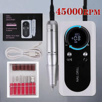 Máquina De Uñas Eléctrica Recargable 45000RPM Con Conector USB Set De Perforación Para Esmalte Remover Y Manicura a Bajo Ruido Colores Disponibles: Blanco / Rosa / Brillante - details 0