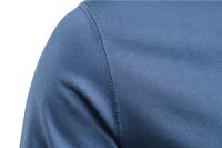 Camiseta informal de manga larga con cuello redondo para hombre, camisa deportiva ajustada de talla europea, otoño, nueva - details 9