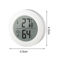 Mini Thermometer Hygrometer Round Indoor LCD Room Thermometer Humidity Meter Digital Indoor Room Temperature Tester - details 1