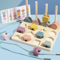 Juego De Rompecabezas Montessori Para Niños Juguetes De Madera Educativos De Colores Y Formas Juego De Adivinanzas Colorido Regalo Para Niños Edad 3-6 Años - details 9