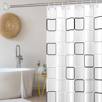 Cortina de Ducha impermeable, curtain Partition a prueba de Moho, Cortina para Puerta de baño, Cortina de Ducha con separación Seca y húmeda,Para Duchas y Baños. - details 2