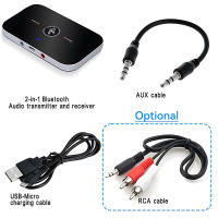 Transmisor y receptor de Audio B6 2 en 1 con Bluetooth 5,3, 3,5mm, AUX + RCA, batería de 600mAh, adaptador inalámbrico para coche, PC, TV, auriculares - details 6