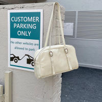 Bolso De Hombro Para Mujer Vintage Gran Capacidad Textura De Moda Bolso De Viaje Corto Chic Bolso Hobo Diseñador Bolso Solidario De Brazo - details 1