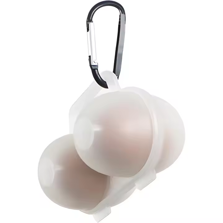 2 Girds Egg Holder Container, Plastic Egg Storage Box Shockproof Protection, Portable Egg Tray Carriage Dispenser - 1