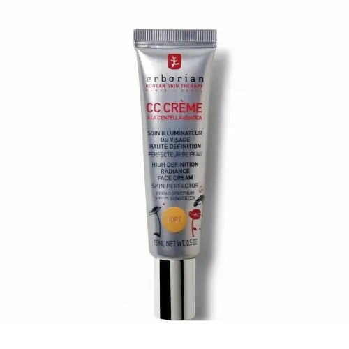 Erborian CC Crema Base Maquillaje Hidratante SPF25+ Tono Dorado 15 ml - 1