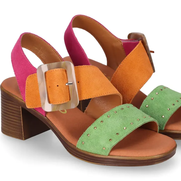Chika10 Leather NEW GOTICA 10 Sandalia de Tacón Naranja/Orange - 1