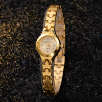 Reloj De Mujer Elegante Y Vintage En Oro Cuarzo Con Pulsera De Patrón Reloj De Pulsera Casual Para La Mujer JBAILI - details 14