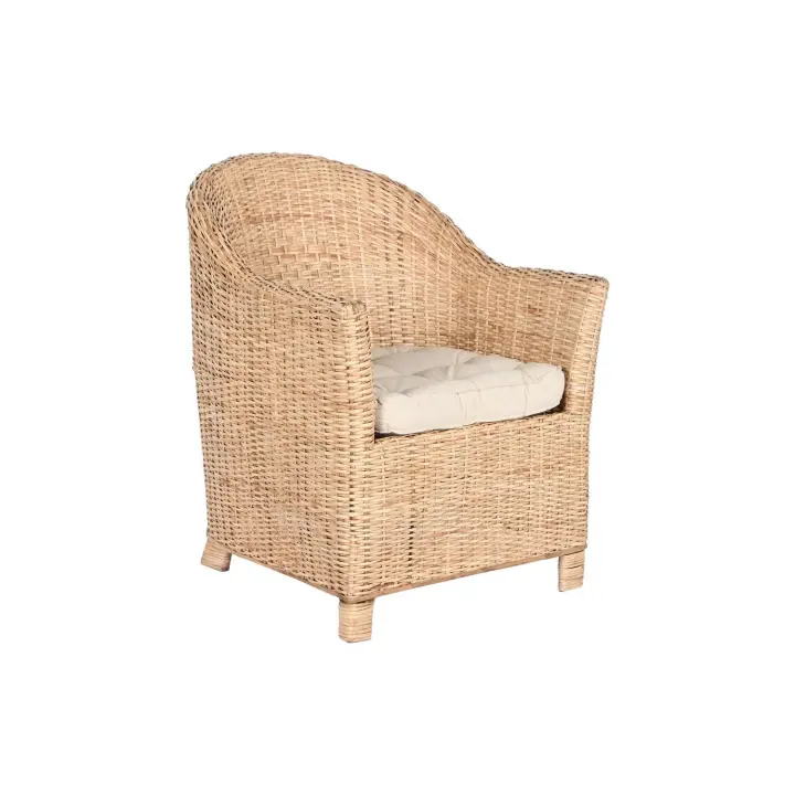 SILLA RATAN 67X64X85 CON COJIN NATURAL FIJALO MB210498 - 1