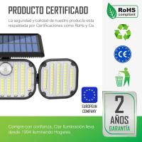 HYBEC - Focos LED Exterior Solares, Solar Lights Outdoor, Luz Solar exterior con sensor de movimiento, Luces Solares Exterior - details 2
