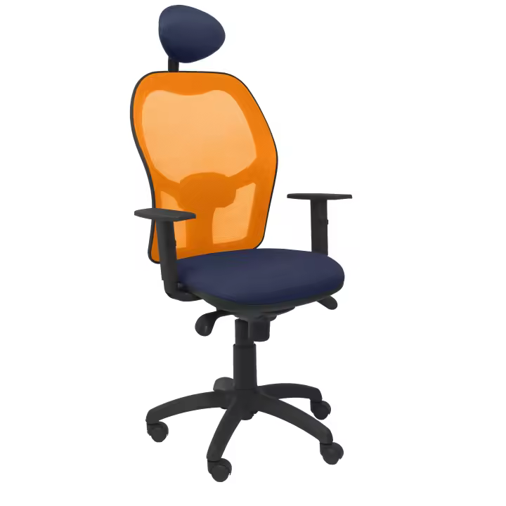 Silla Ergonómica Piqueras Y Crespo con Malla Transpirable y Cabecero Fijo - 1