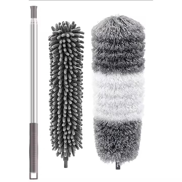 Plumero de Limpieza Extensible de Microfibra-252cm-2PCS - 1
