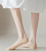 Calcetines Invisibles De Verano Para Mujer Ultrafinos Antiaderentes De Silicona Malla Sin Mostrar Seda De Hielo Sólidos Calcetines De Barco - details 8