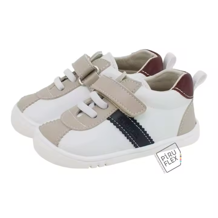ZAPATILLAS PIRUFLEX BLANCO/MARINO - 1
