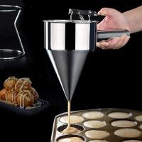 Dispensador de masa, Embudo de Maple inoxidable con soporte para pastes, Donas, magdalenas, panqueques, horneado - details 3