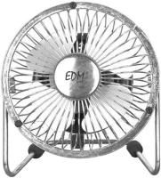 EDM,  MINI VENTILADOR INDUSTRIAL, DE SOBREMESA. COLOR CROMADO. POTENCIA: 15 W ASPAS: Ø 10x15cm - details 0