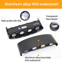 Luz De Pared LED De Aluminio Impermeable 110V 220V Para Exterior Y Dormitorio Iluminación Moderna Para Jardín Y Interior - details 4