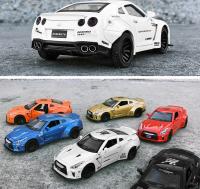 Coche De Deportes Nissan GTR De 1:32 En Escala Metálico Con Sonido Y Luz Vehículo De Juguete Colección Regalo Para Niños A297 - details 11