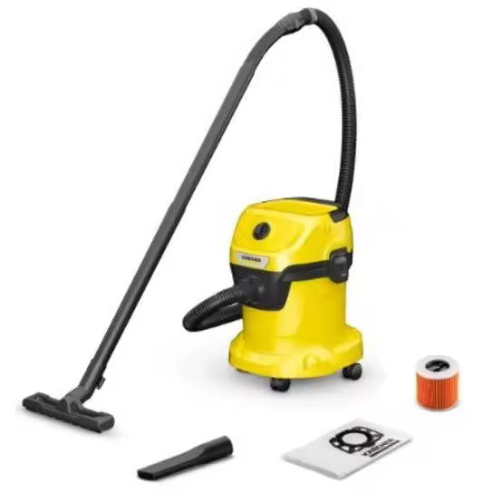 Aspiradora Kärcher WD3 V-15/4/20 en Seco y Húmedo, Potente y Compacta - 1