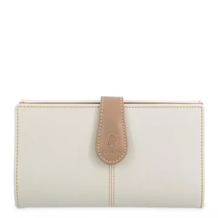 EL POTRO: CARTERA MUJER GRANDE DE LONA Y PIEL 17 CM. 4530-BASE-BEIGE El Potro - 1