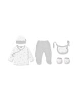 Interbaby set de 5 piezas para recién nacidos de bambú estampado de osos - details 1