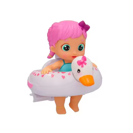 BLOOPIES Floaties Wendy | Muñeca acuática; Lanzan Agua y Hacen Burbujas - Juguete de baño para niños y niñas - 1