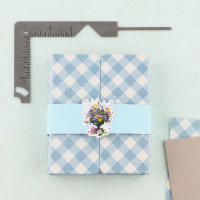 Herramienta De Cubierta De Libro 5-en-1 En Acero Inoxidable Para Marcado De Libros De Scrapbooking Regla Y Guía De Talla Para Cuaderno Y Álbum - details 7