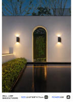 Lámpara De Pared LED Impermeable Para Exterior Y Interior IP65 Iluminación Superior E Inferior Para Porche Jardín Dormitorio Decoración De Hogar Luz De Pared - details 7
