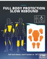 Protector De Espalda Para Moto Inserto Para Chaqueta De Carreras Alta Elasticidad Armadura De Protección Lumbar Motocross - details 2
